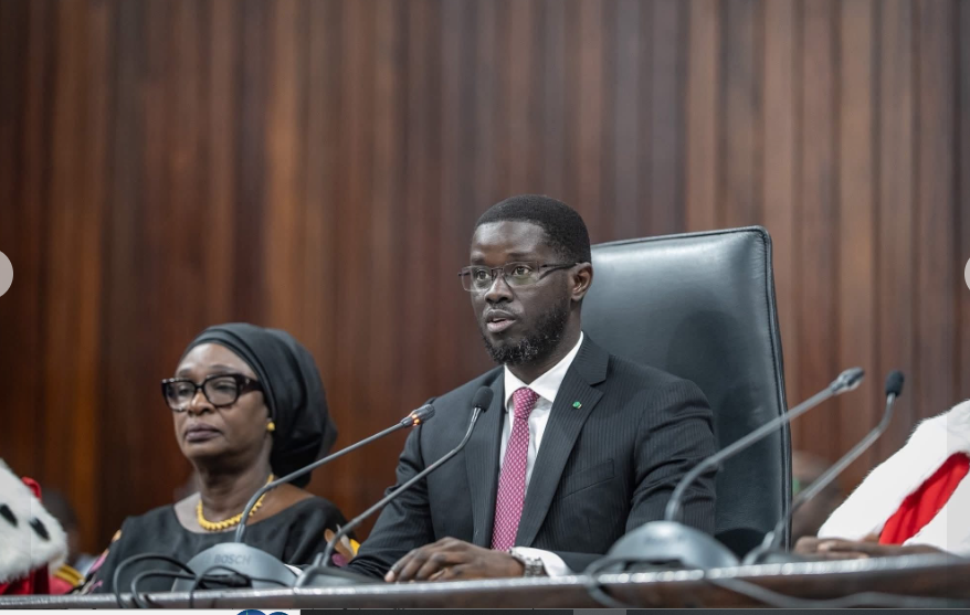 Photos : Le président de la République, Bassirou Diomaye Faye à la cérémonie officielle de rentrée solennelle des Cours et Tribunaux, ce matin