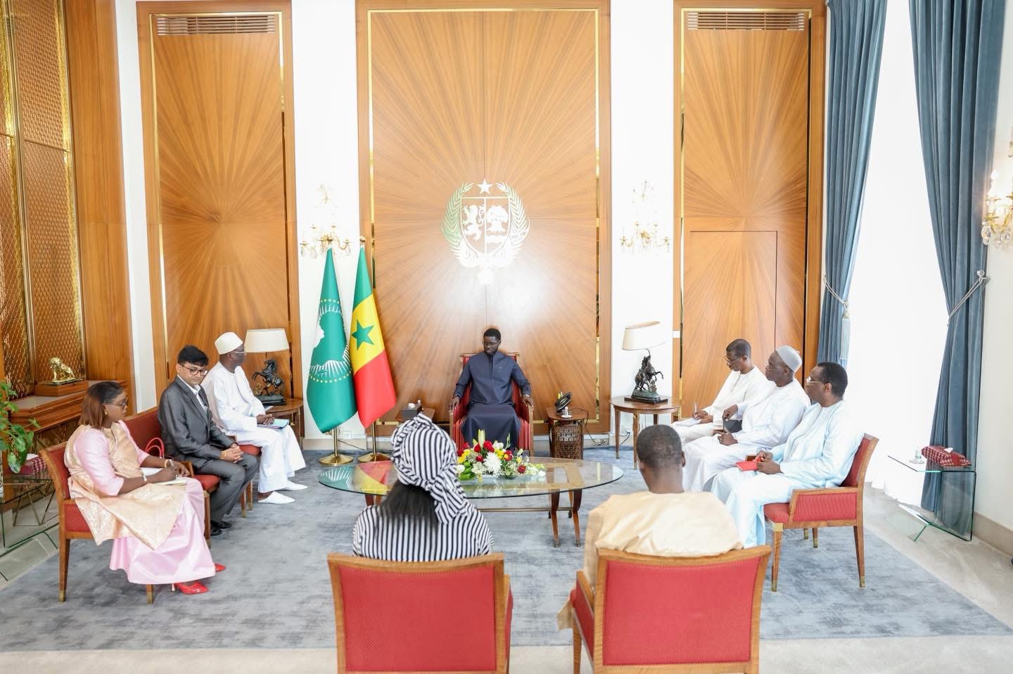 Le Président reçoit MAVAMAR Industries avant l’inauguration de la raffinerie de Sendou