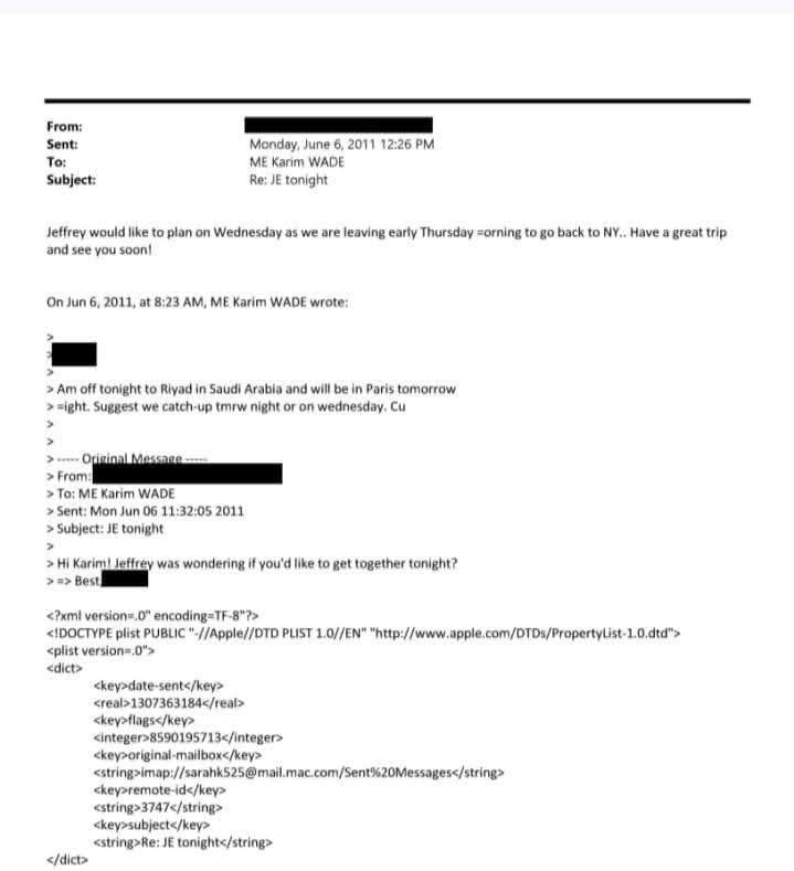 Nouvelles révélations autour d’Epstein : Le nom de Karim Wade refait surface