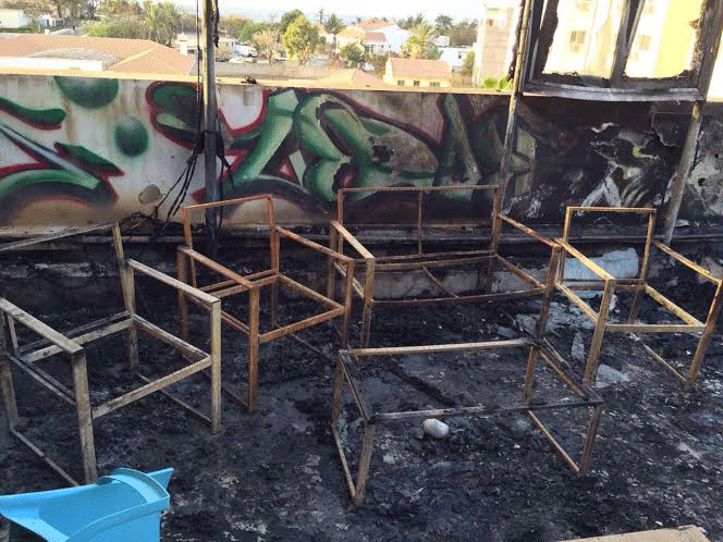 Grave incendie à l’incubateur d’entreprise de Thione Niang à Ngor (IMAGES)