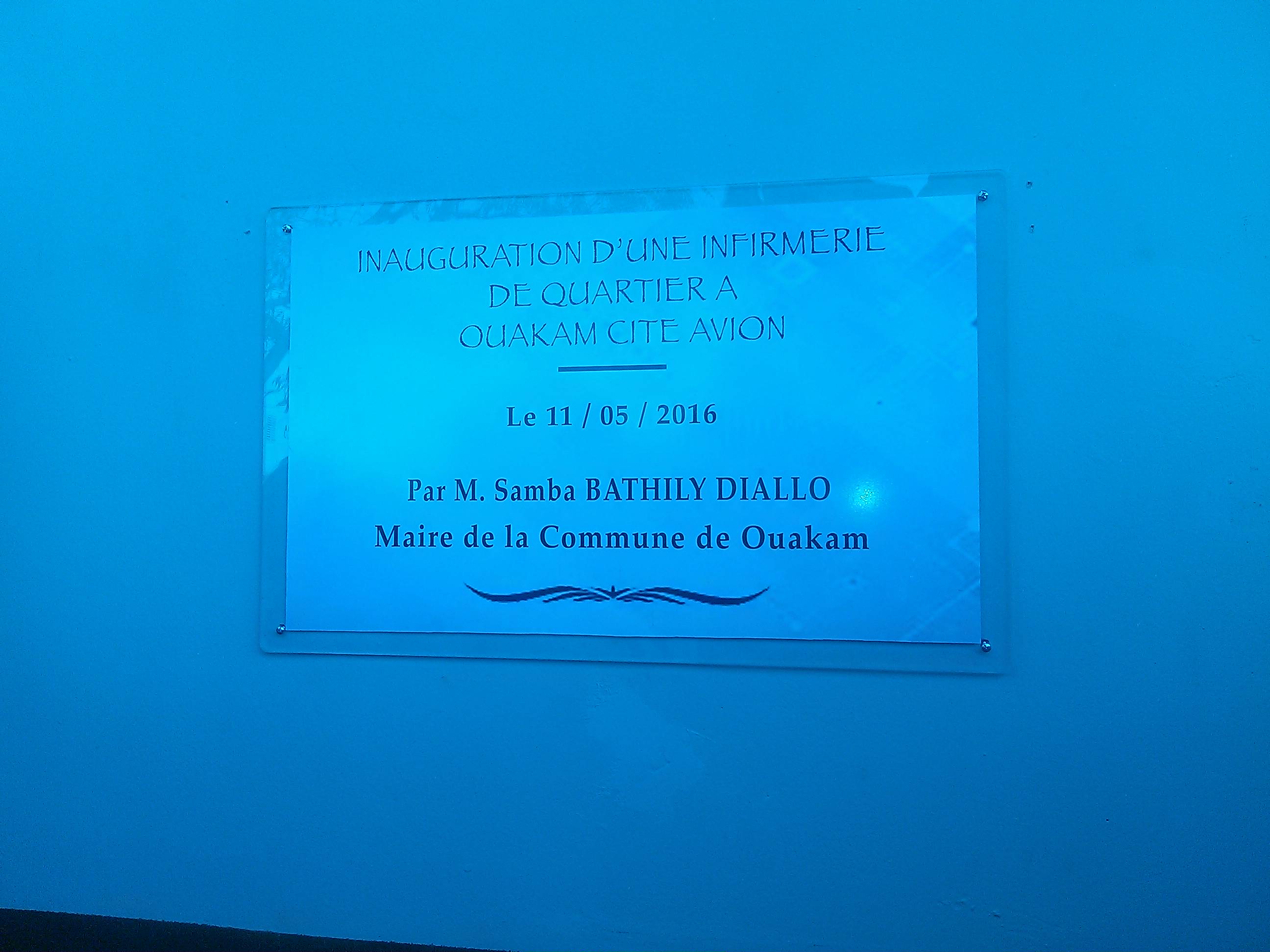 Ouakam : Le maire inaugure la première infirmerie de quartier de la Cité Avion