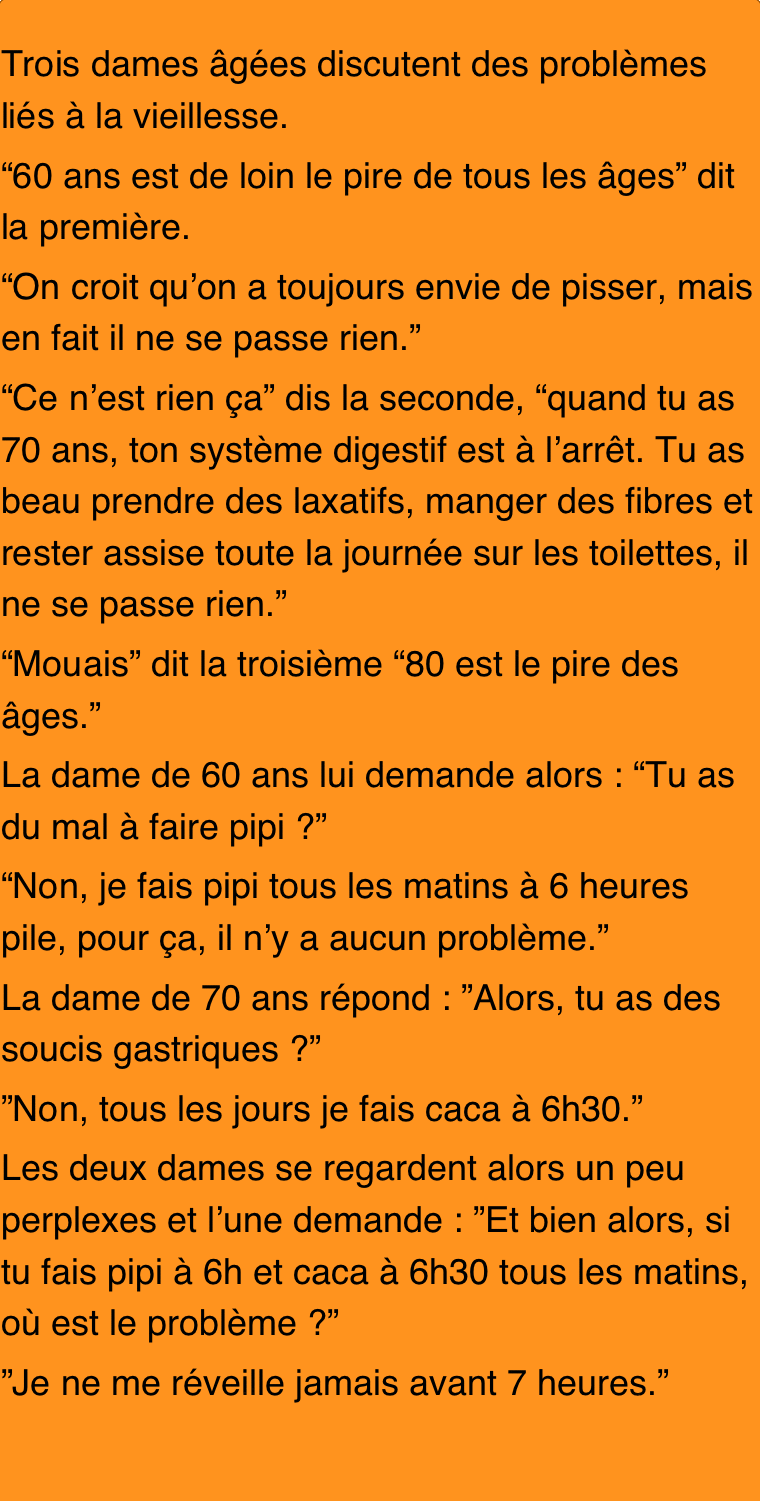 3 vieilles dames ont un débat sur ce qui est, selon elles, le pire des âges. Le gagnant? HAHA