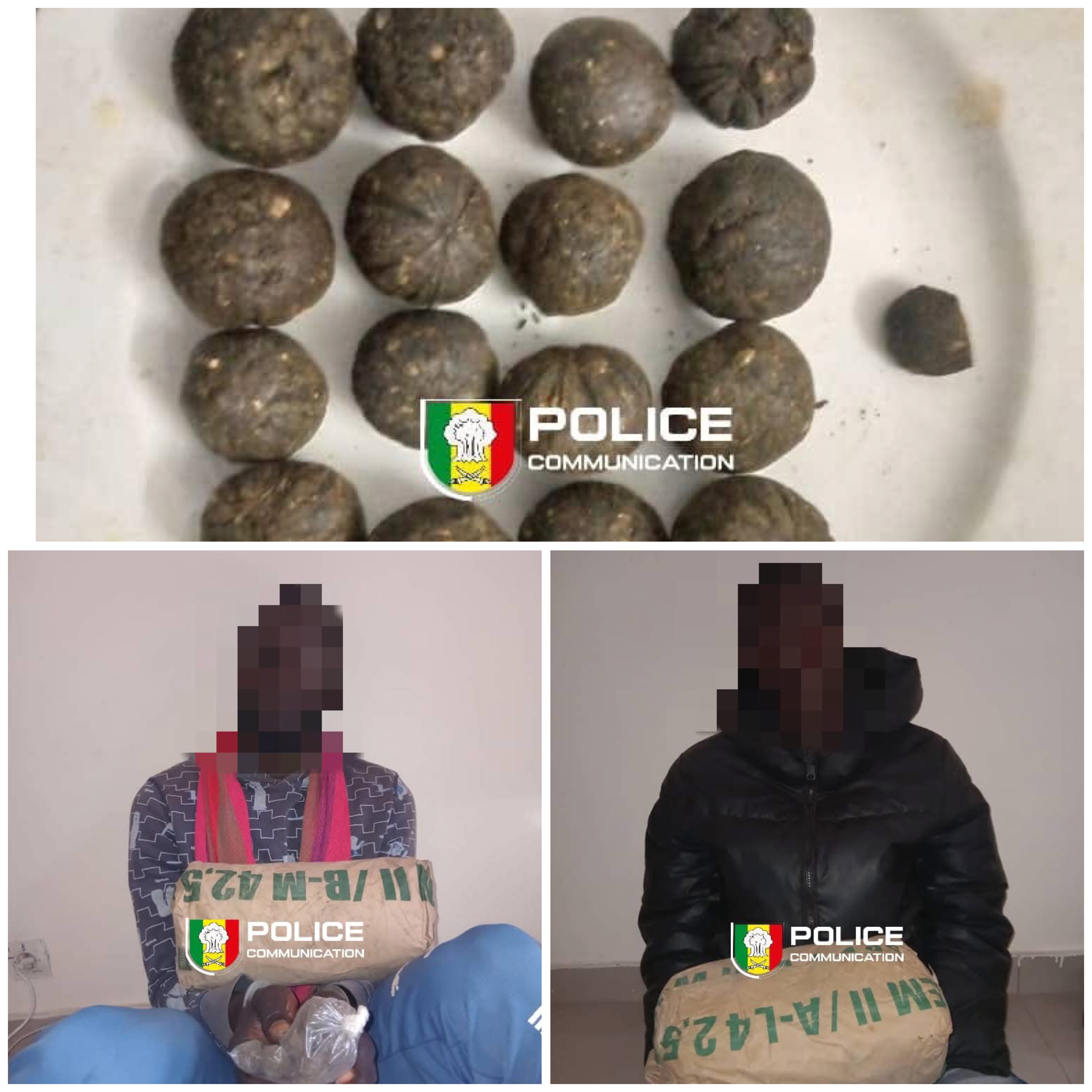 Ziguinchor : Deux individus arrêtés avec deux blocs de chanvre indien et treize blocs de haschich