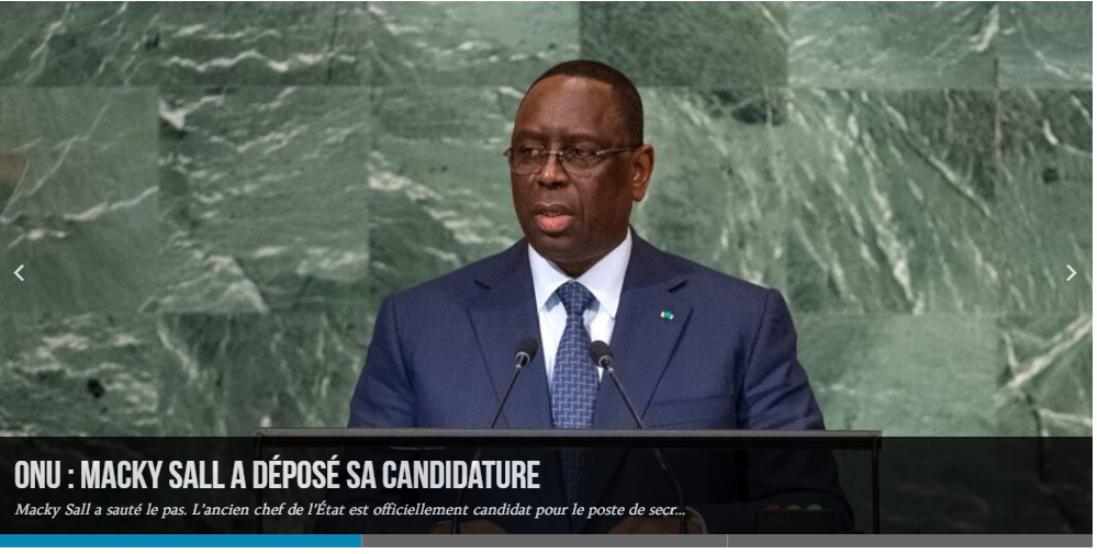 «Pourquoi le Sénégal et l’Afrique doivent soutenir et soutenir la candidature de Macky Sall, à la tête des Nations Unies», Par El Hadj Hamidou Kassé «Pourquoi le Sénégal et l’Afrique doivent soutenir et soutenir la candidature de Macky Sall, à la tête des Nations Unies», Par El Hadj Hamidou Kassé