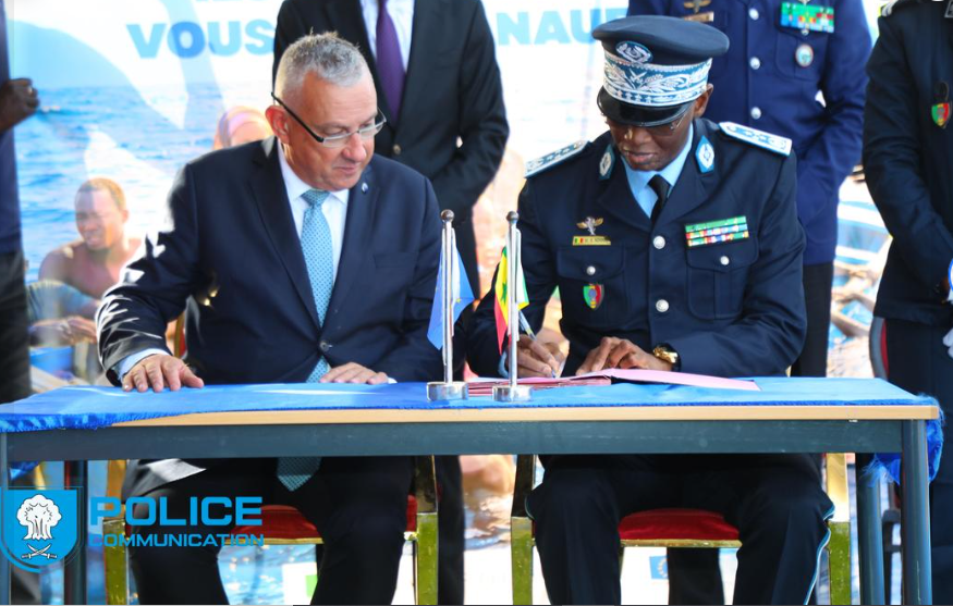 Photos : Mouhamadou Bamba Cissé, Ministre de l’Intérieur et de la Sécurité publique à l’inauguration du Centre de maintenance maritime