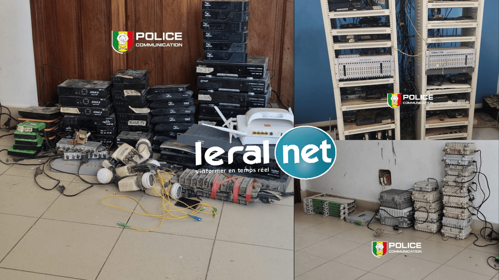 Piraterie audiovisuelle : un réseau de câblodistribution clandestine démantelé à Guédiawaye