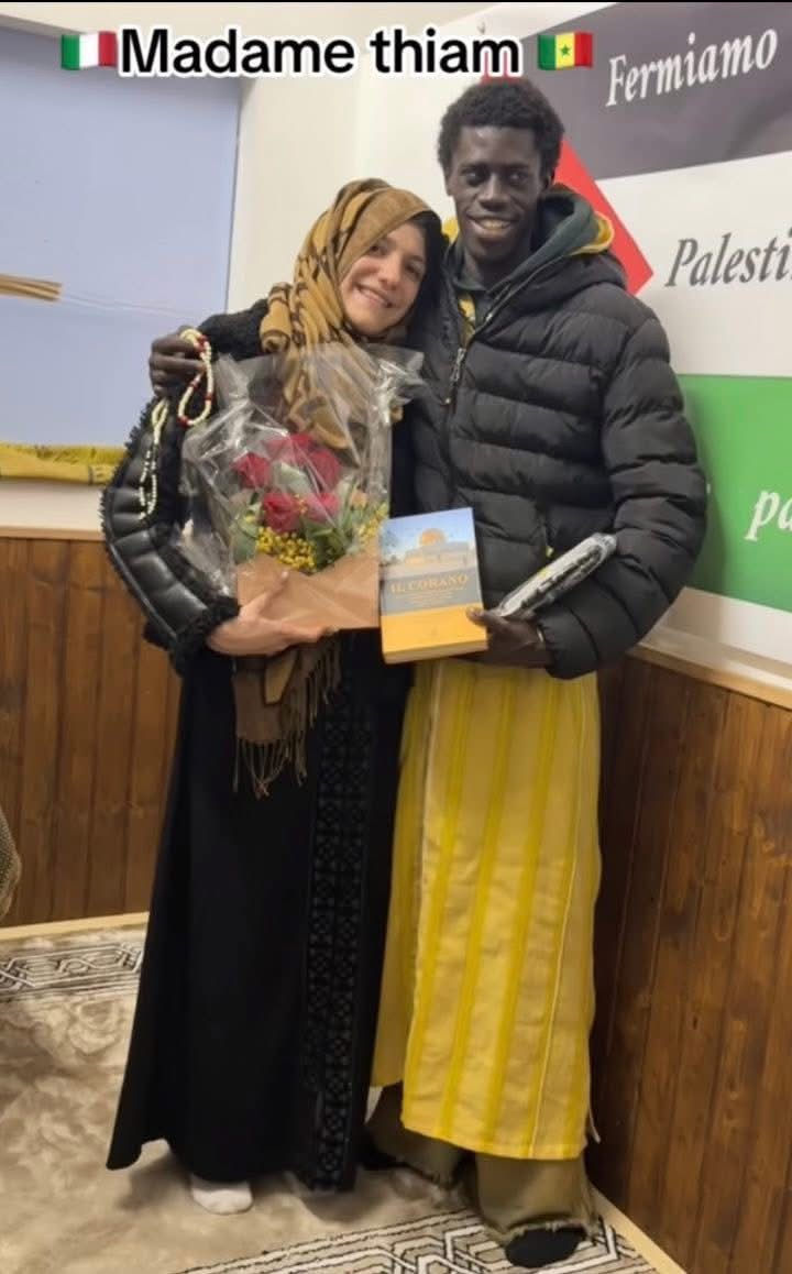 Une Italienne se convertit à l'islam avec le soutien de son époux sénégalais