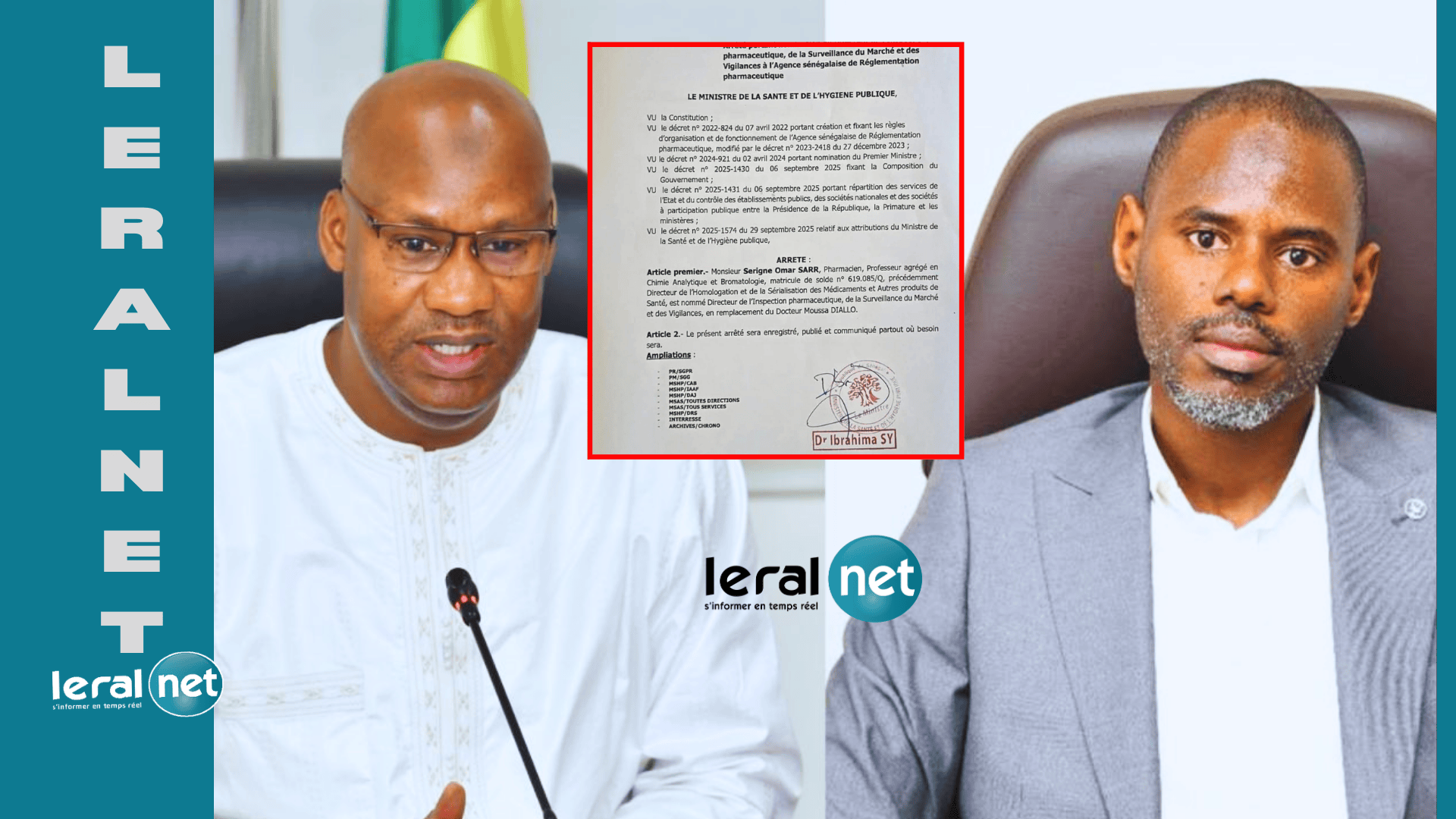 Affaire Softcare: Dr. Moussa Diallo relevé de ses fonctions à l'Inspection pharmaceutique