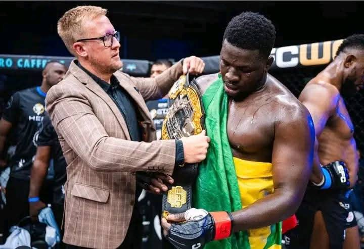 MMA : Adama Diop « Blindé » sacré champion du monde des poids lourds