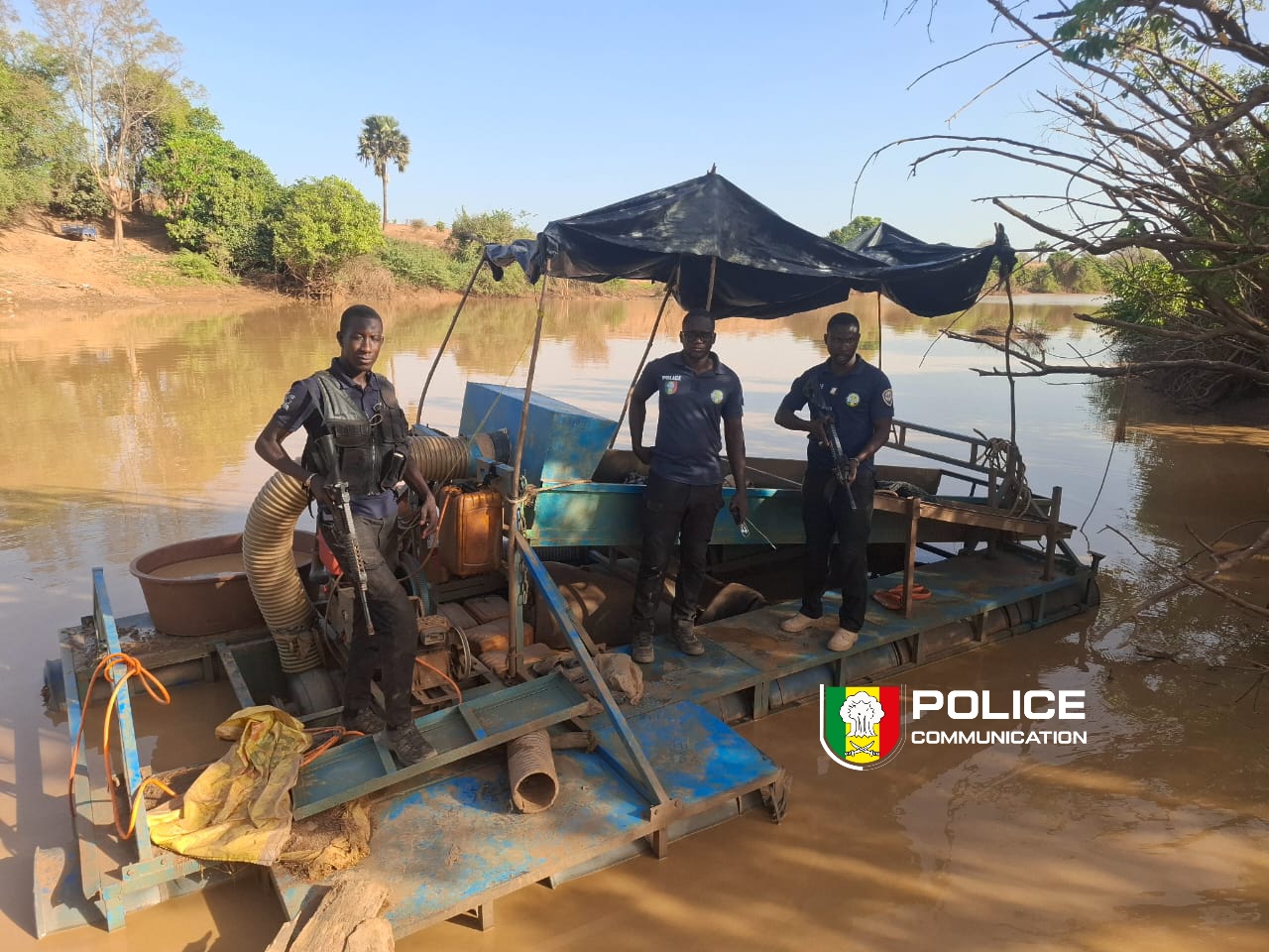 Démantèlement d’une drague illégale à Doguiba (Secteur de Moussala)