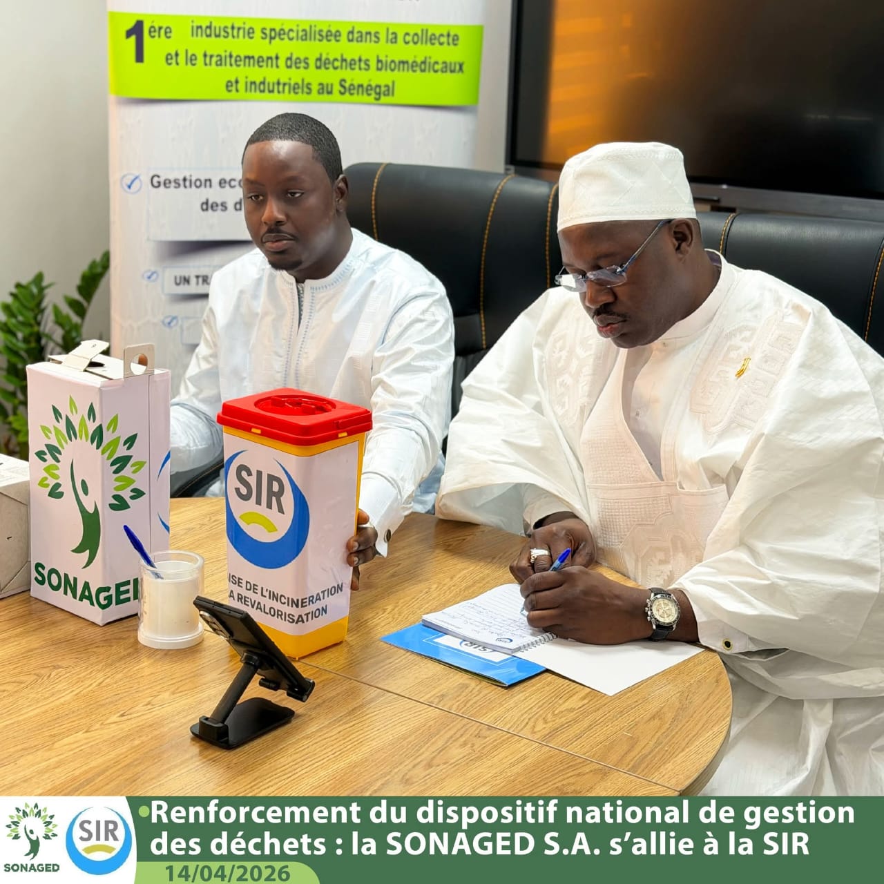 Environnement : la SONAGED s’allie à la SIR pour moderniser la gestion des déchets