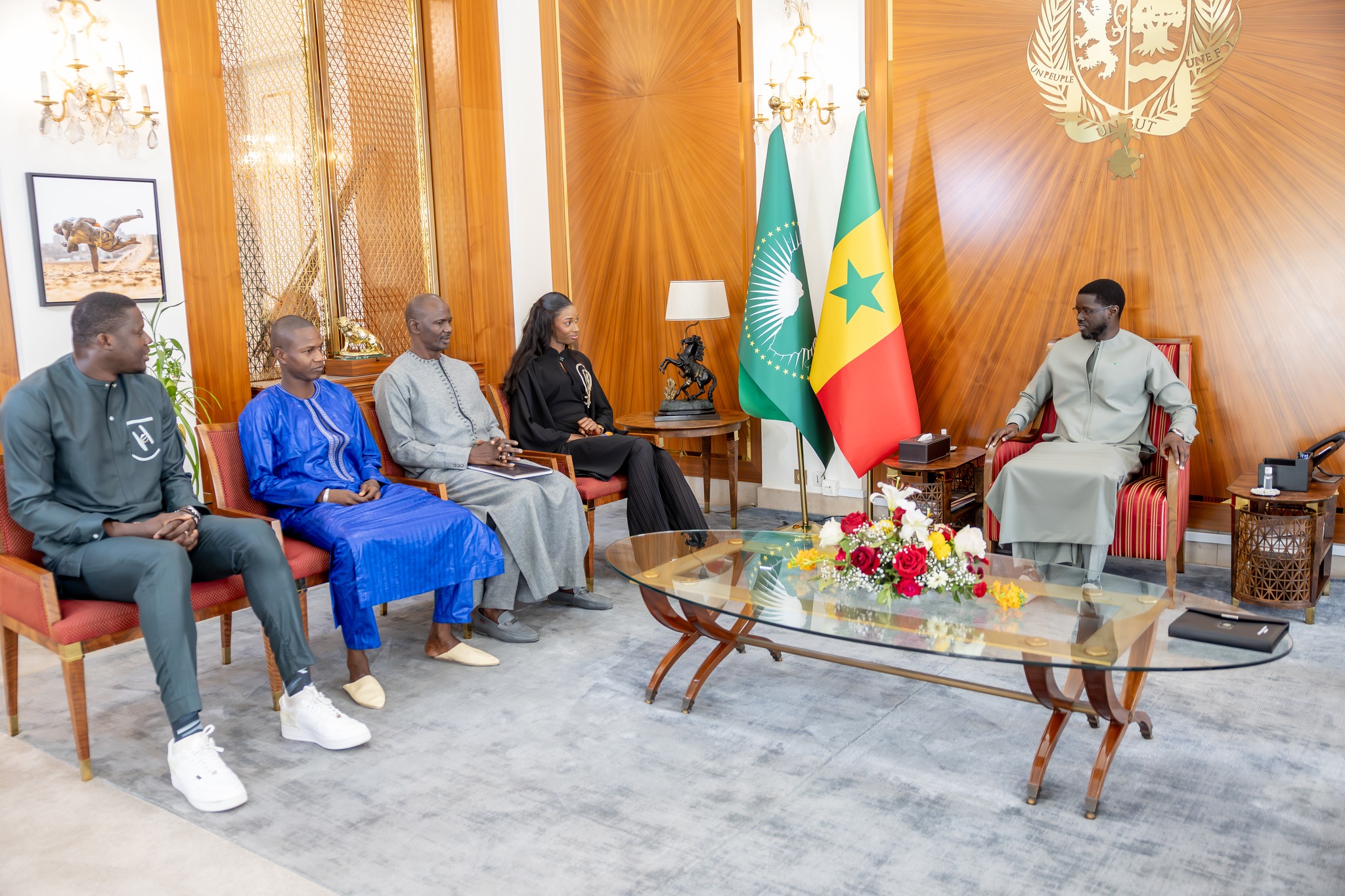 Diomaye Faye félicite Saly Sarr pour sa médaille mondiale