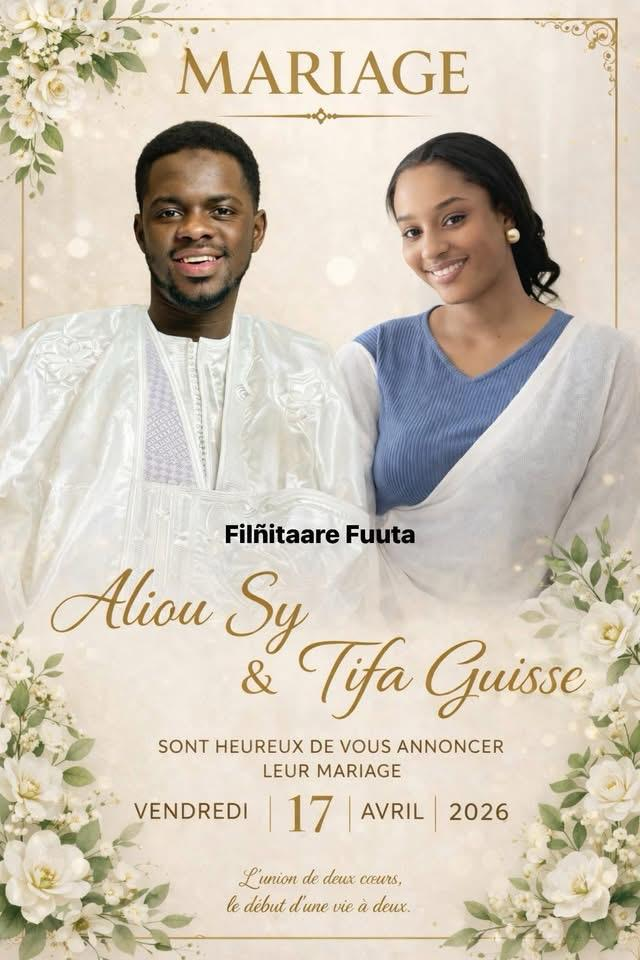 Nouakchott : Mariage royal entre l’artiste Authentique BD et l’influenceuse Tyfa Guissé