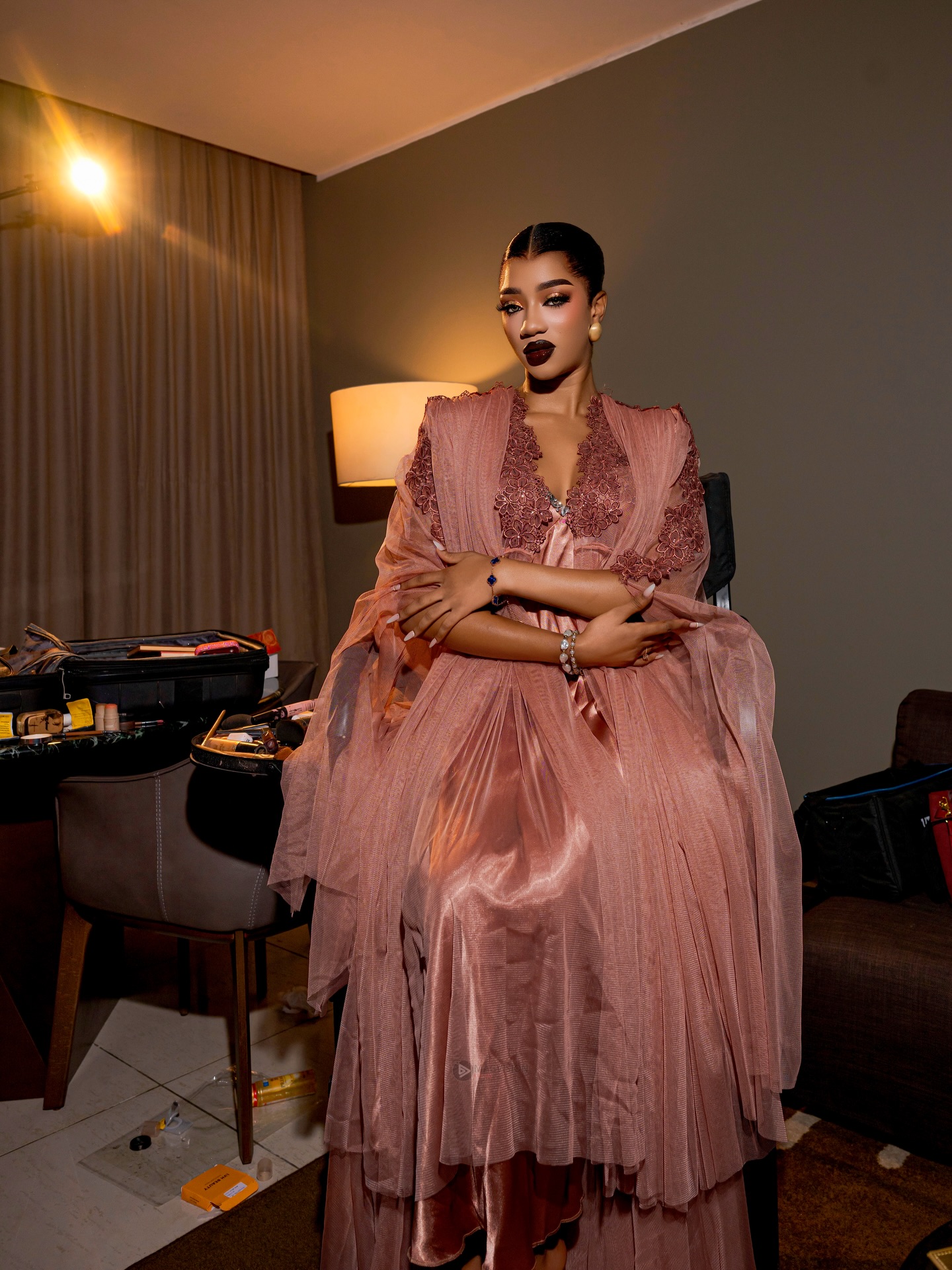 Henné Time : Kiné Ndiaye Rose éblouit dans une robe somptueuse