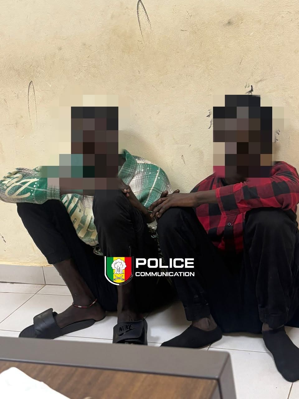 Interpellation de deux (02) individus pour vol en réunion commis la nuit avec escalade au préjudice d’un membre de leur propre famille.