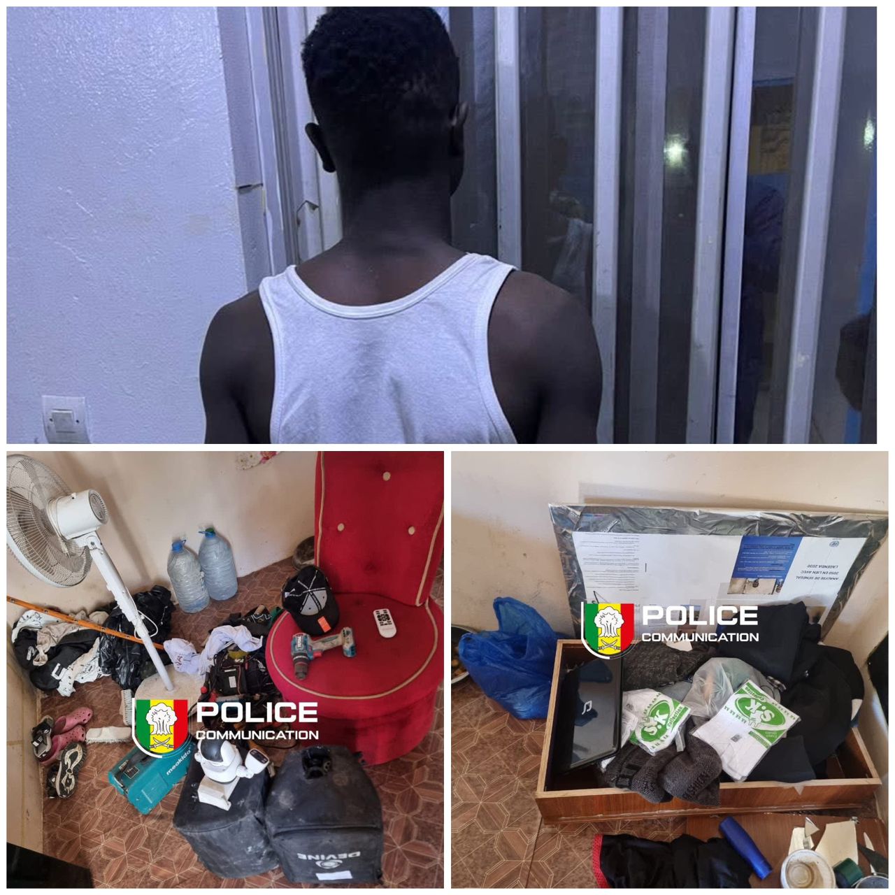 Malika : un présumé cambrioleur arrêté avec un important butin