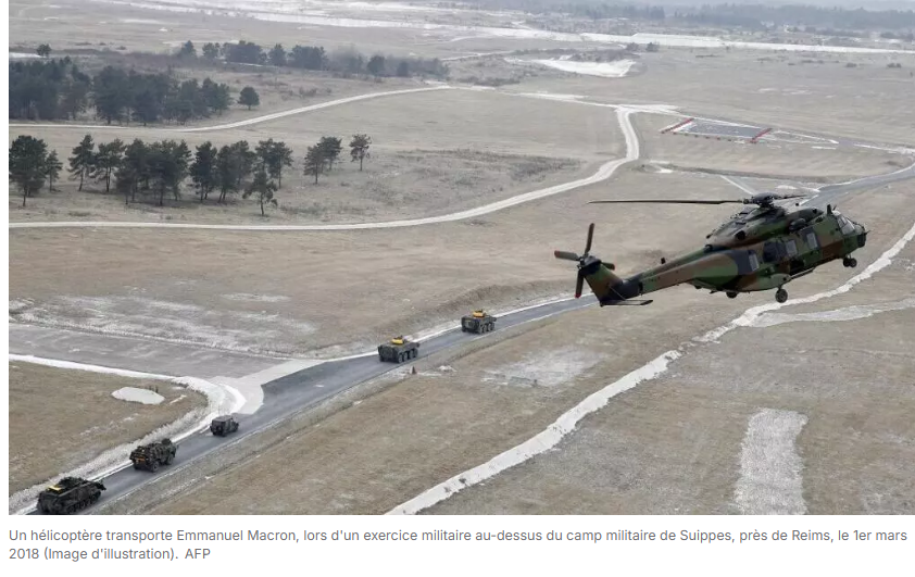 France: un incendie dans un camp militaire où est attendu Emmanuel Macron ce jeudi
