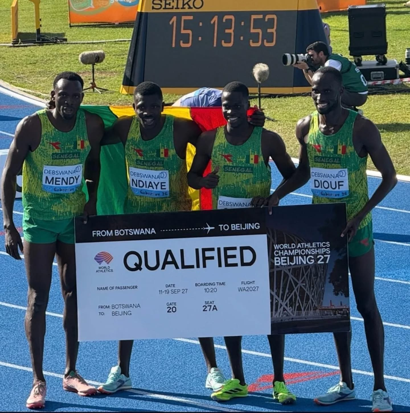 Athlétisme : le Sénégal triomphe en relais et se qualifie pour Pékin 2027