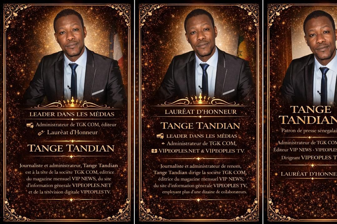 Diaspora : Tange Tandian honoré lors d’un gala d’excellence à Paris