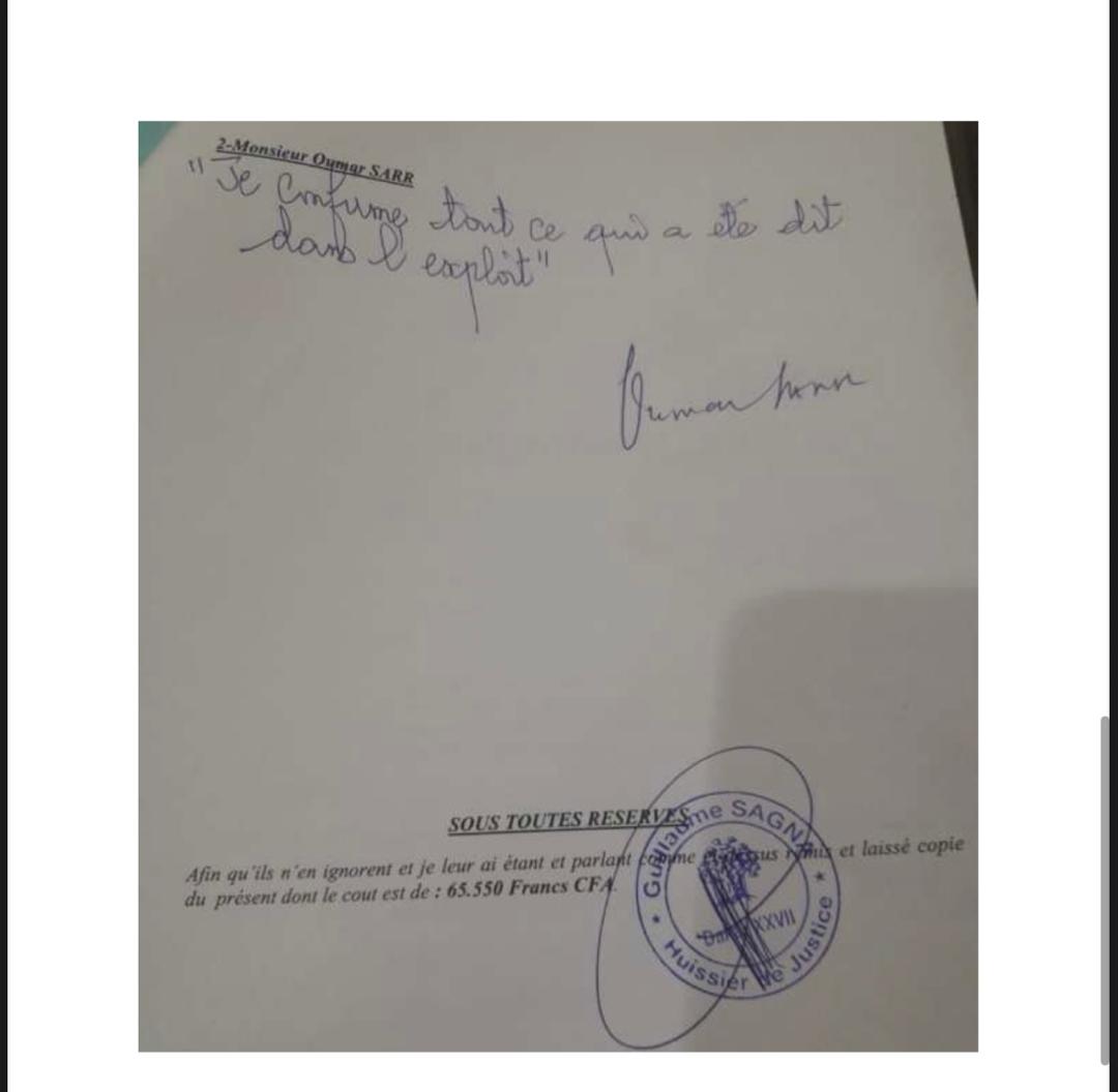 AFFAIRE SAMUEL SARR / CHEIKH AMAR : ces éléments nouveaux qui blanchiraient Samuel Sarr