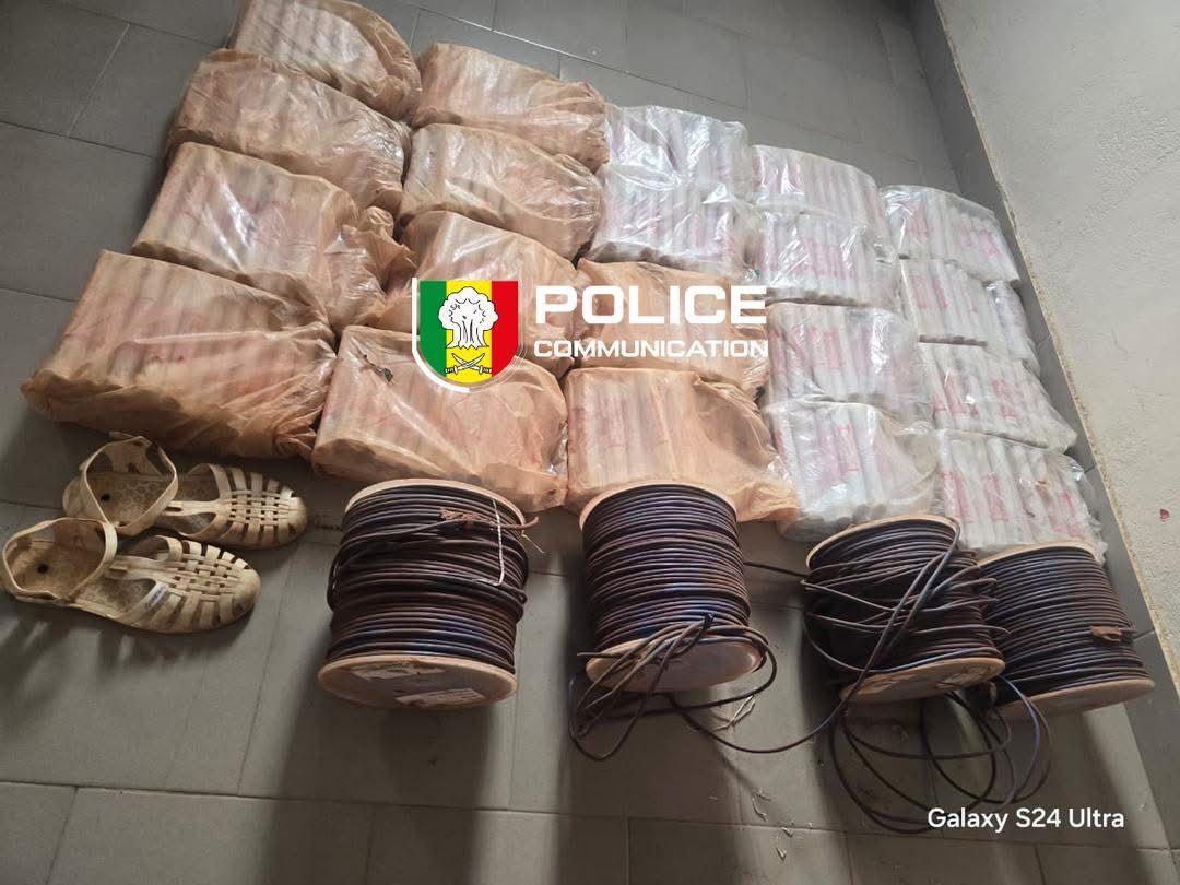 Trafic d’explosifs : importante saisie de la Police nationale du Sénégal à la frontière malienne