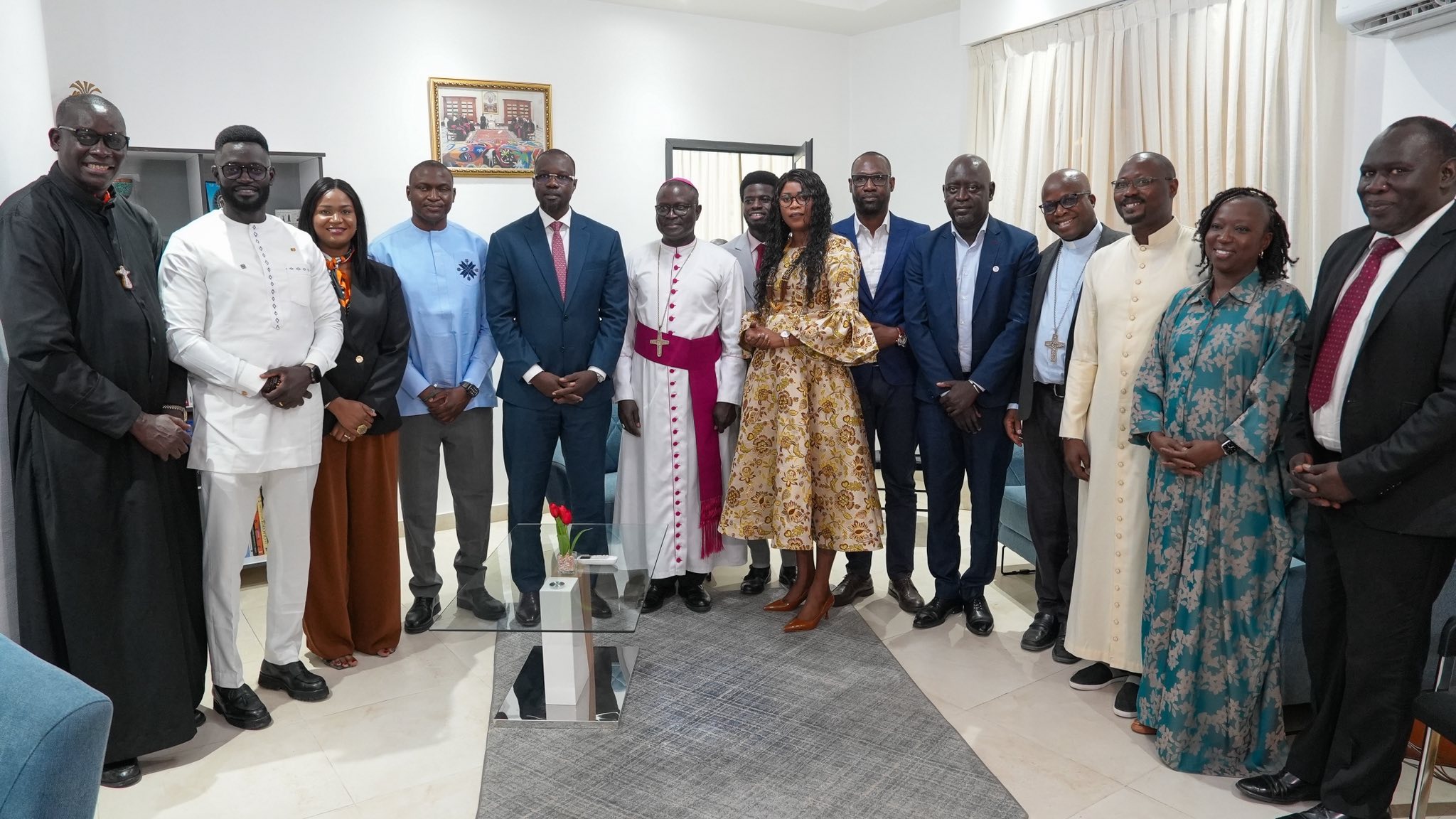 À la veille de Popenguine, le Premier ministre Ousmane Sonko reçu par l'Archevêque de Dakar, Mgr André Guèye