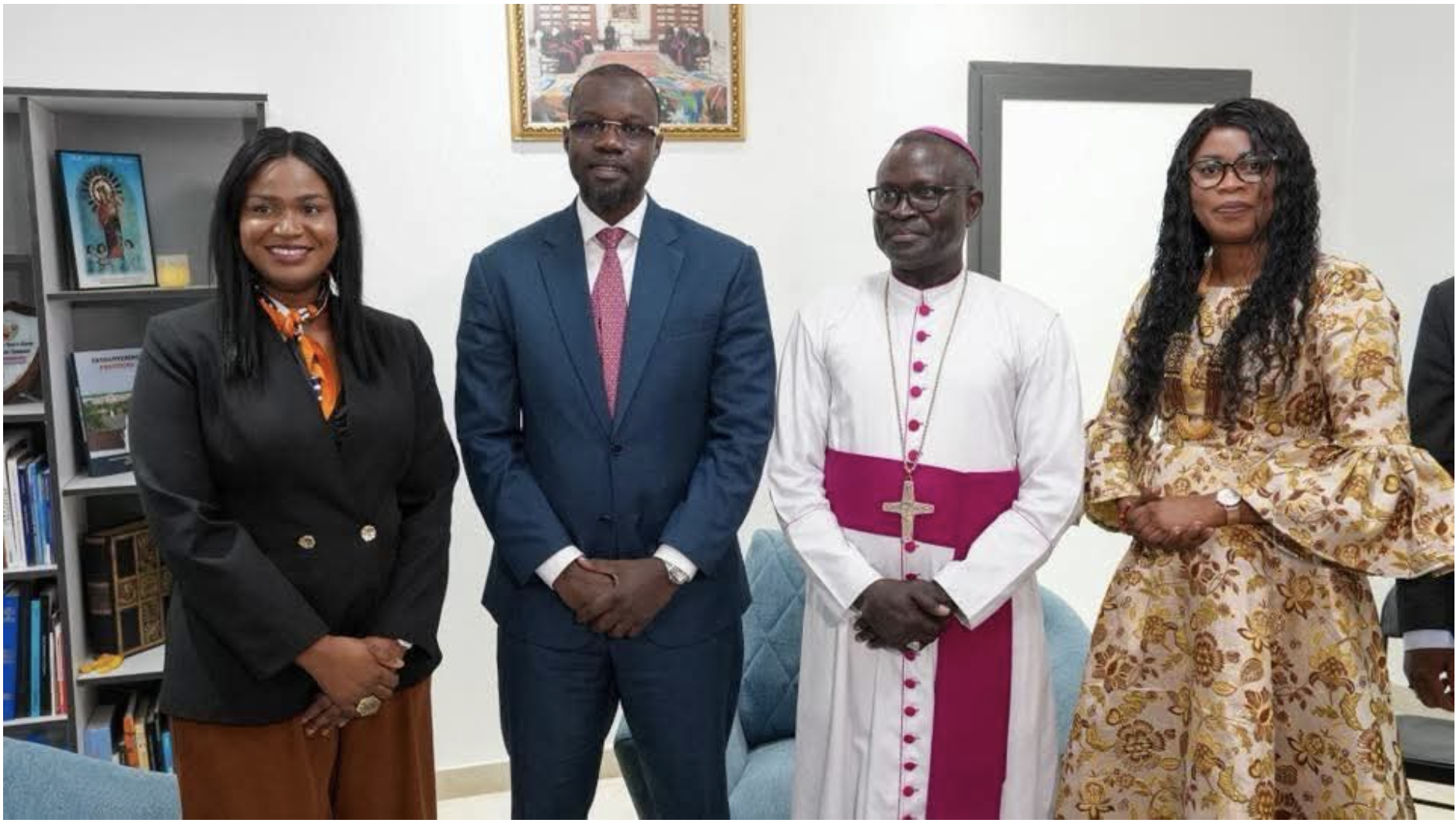 Popenguine 2026 : Ousmane Sonko reçu par l’archevêque de Dakar à la Cathédrale Notre-Dame des Victoires