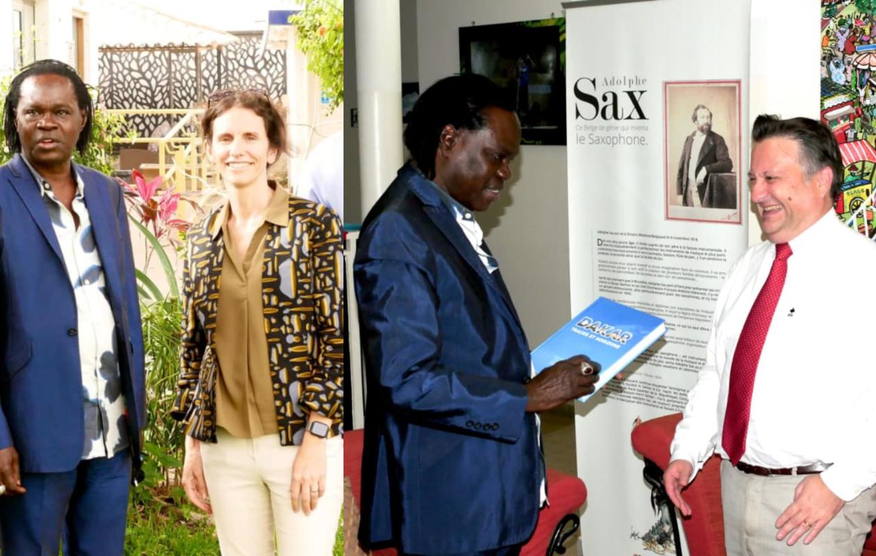 Baaba Maal reçu par les diplomates britanniques et belges à Dakar