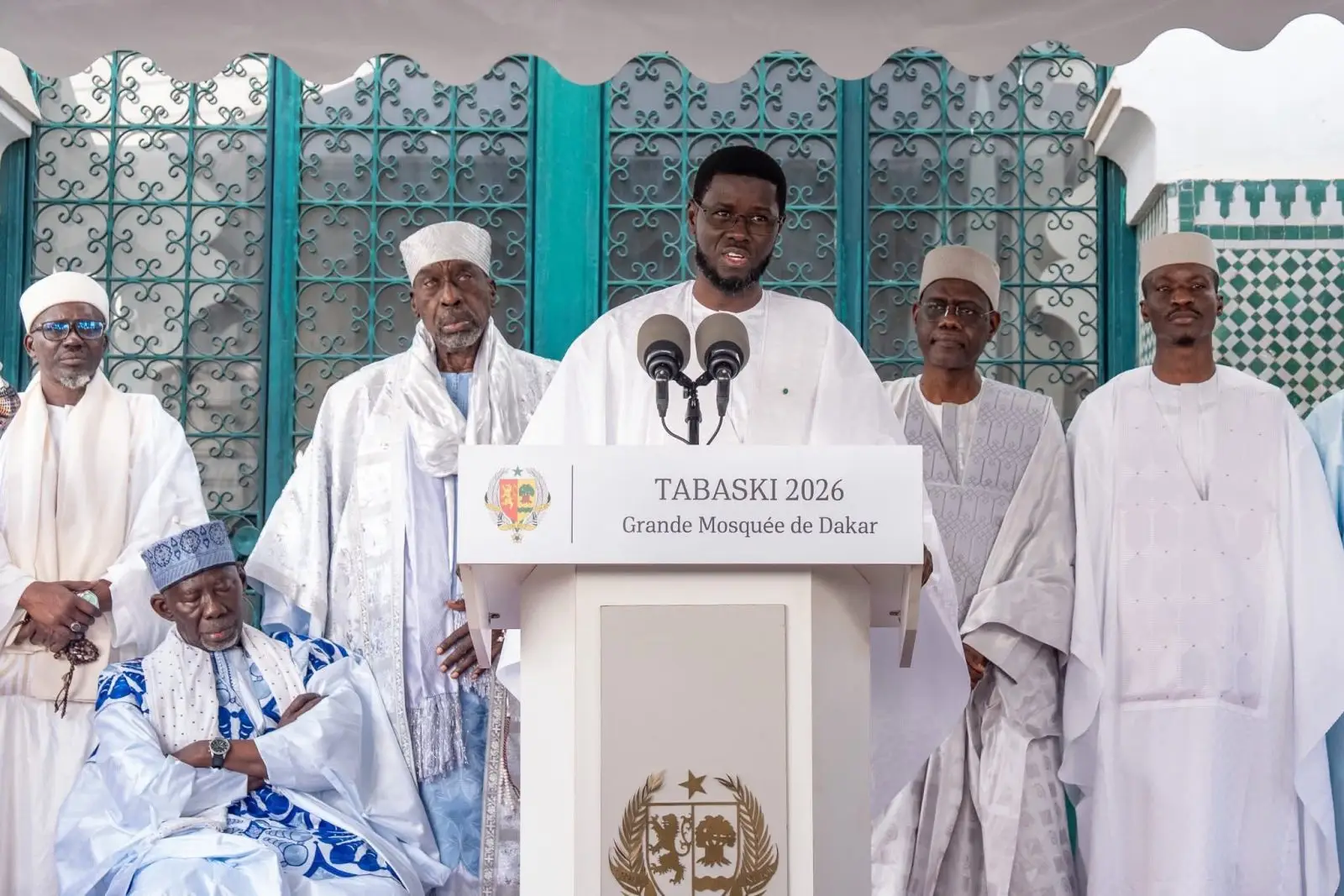 Tabaski 2026 : Bassirou Diomaye Faye prône la solidarité nationale après la prière à la Grande Mosquée
