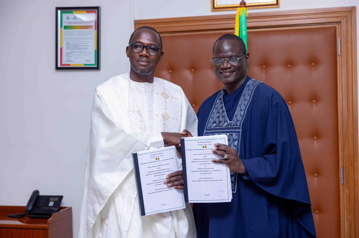 Ministère de l’Environnement: Le Dr El Hadji Abdourahmane Diouf passe le témoin au Dr Aliou Gori Diouf