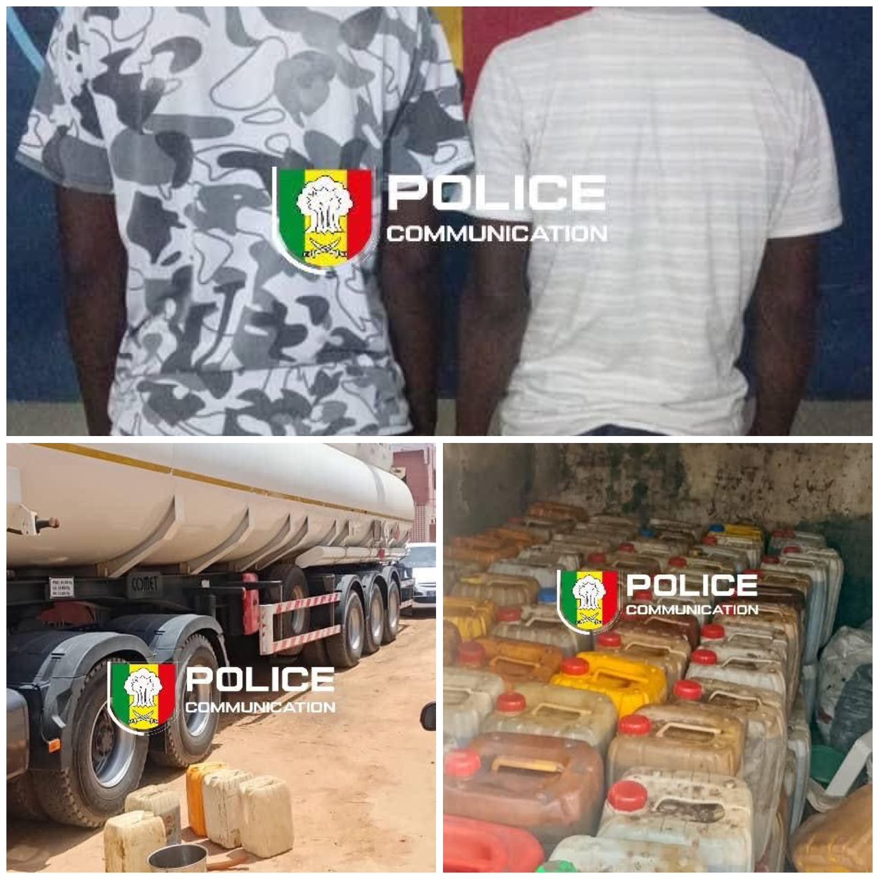 La police saisit plus de 1 000 litres de gasoil dans un dépôt clandestin à Touba