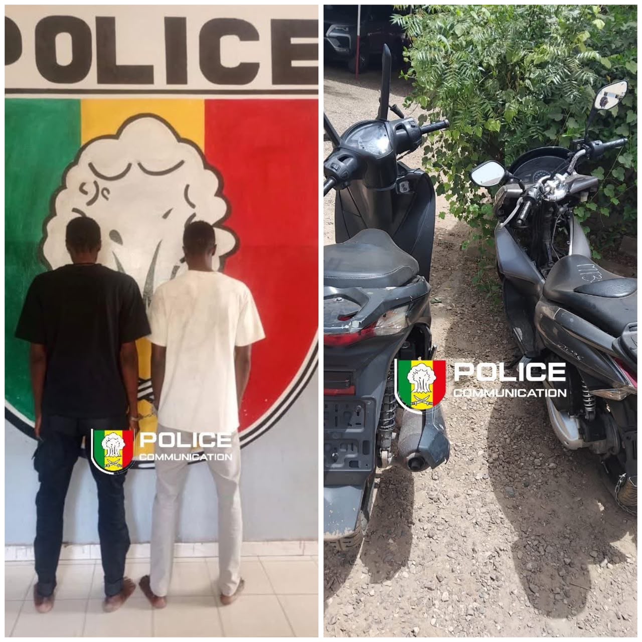 Vol de motos entre Dakar et Kaolack : deux suspects interpellés par la police