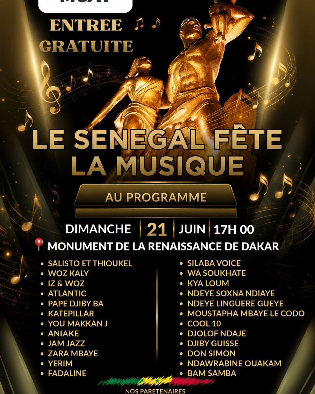 Fête de la Musique 2026 : le Monument de la Renaissance Africaine ouvre ses portes aux mélomanes