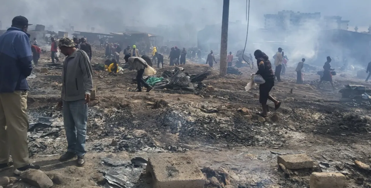 Kenya: Un incendie ravage le marché de Gikomba à Nairobi