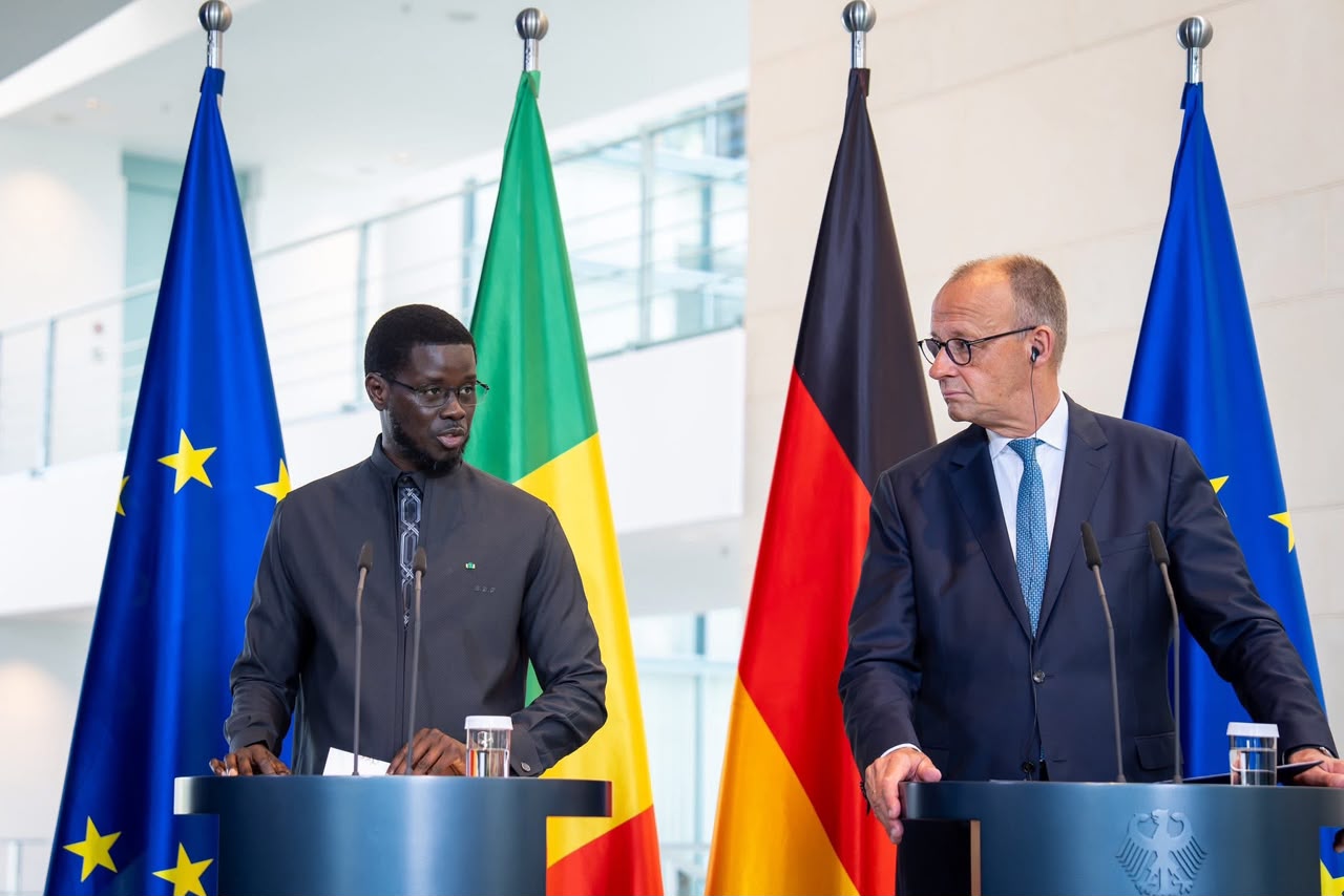 Sénégal-Allemagne : Diomaye Faye s’entretient avec le chancelier Friedrich Merz