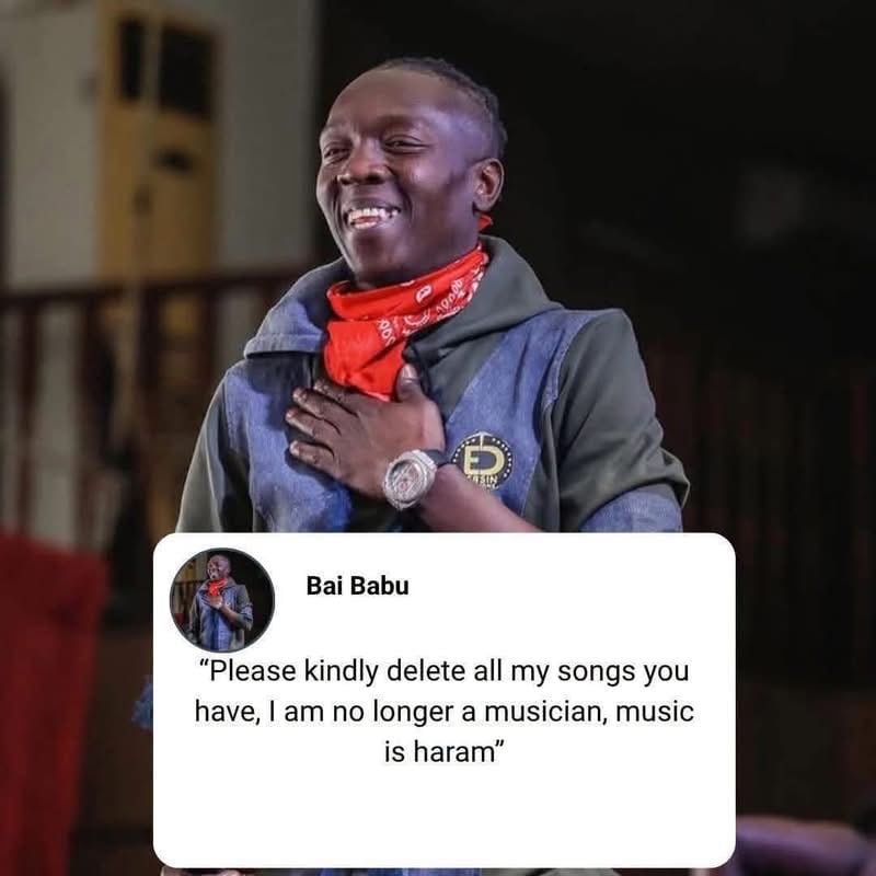 Bai Babu tourne définitivement le dos à la musique : « La musique est haram »