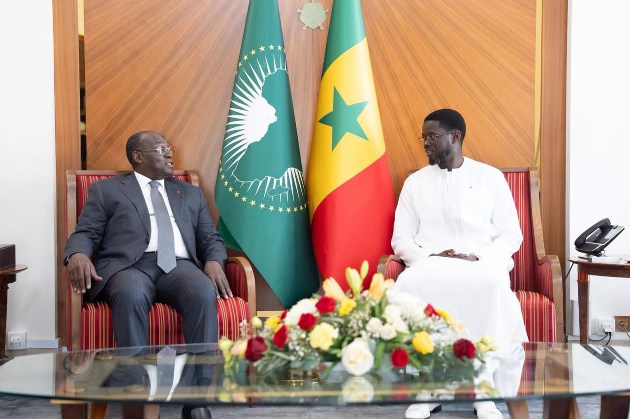 Bassirou Diomaye Faye reçoit le Vice-Président ivoirien, porteur d'un message d'Alassane Ouattara