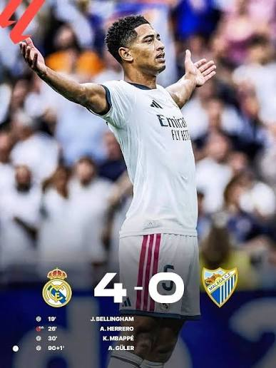 Liga : le Real Madrid frappe fort contre Malaga et s’installe seul en tête