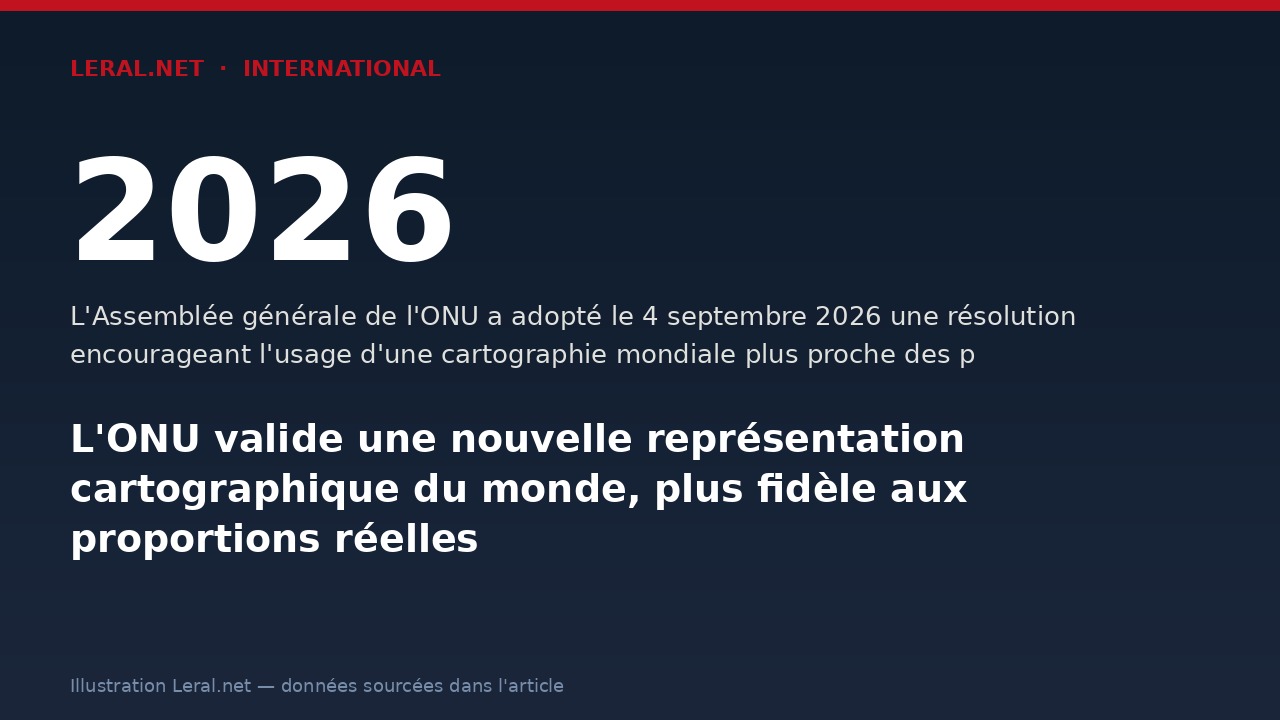 L'ONU valide une nouvelle représentation cartographique du monde, plus fidèle aux proportions réelles