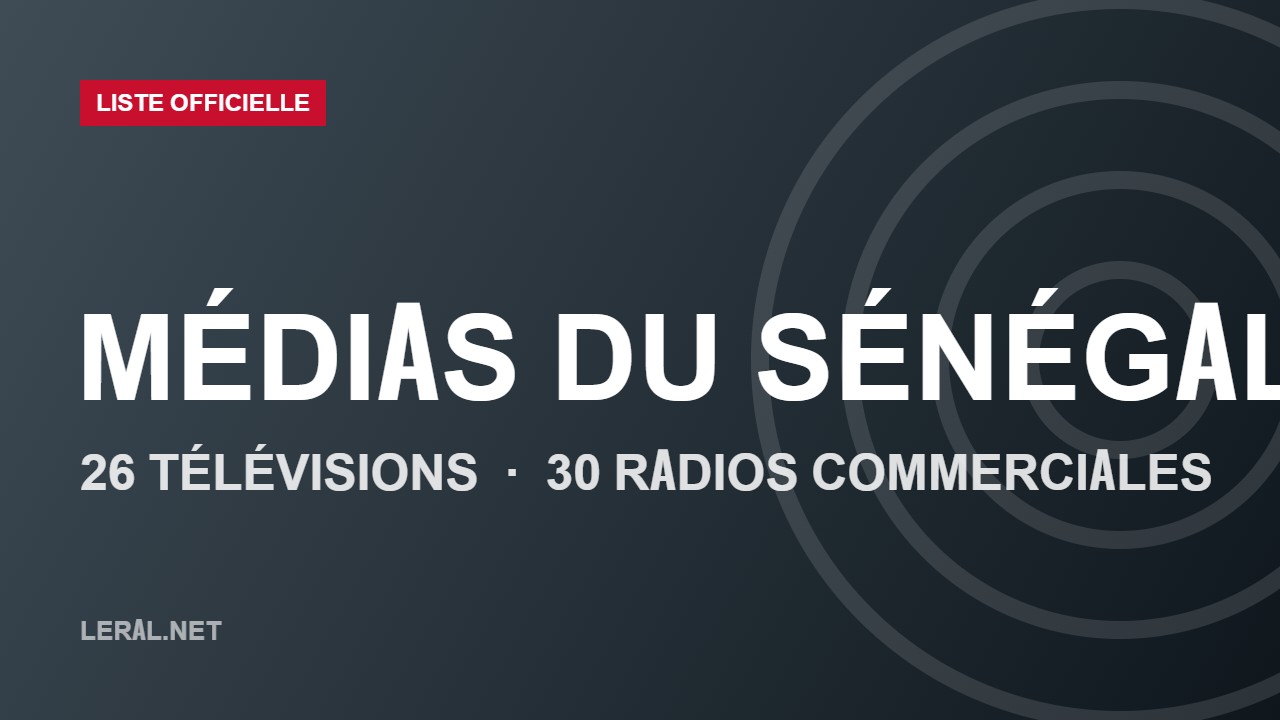 Télévisions et radios du Sénégal : la liste officielle et où les suivre en direct