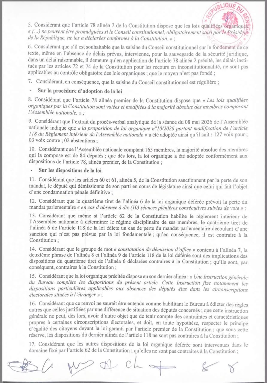 Modification de l’article 118 du regelement intérieur de l'Assemblée nationale : le Conseil constitutionnel tranche