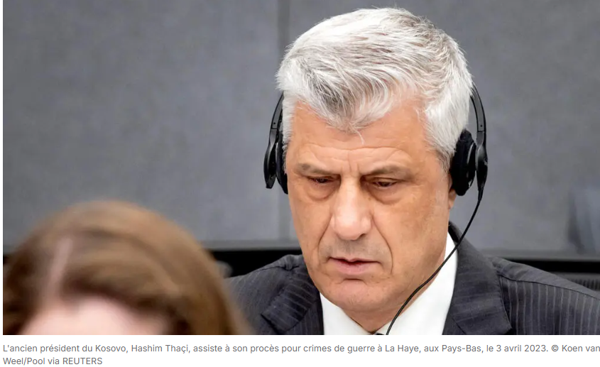 Kosovo: l'ex-président Hashim Thaçi condamné à 25 ans de prison pour crimes de guerre par la justice internationale