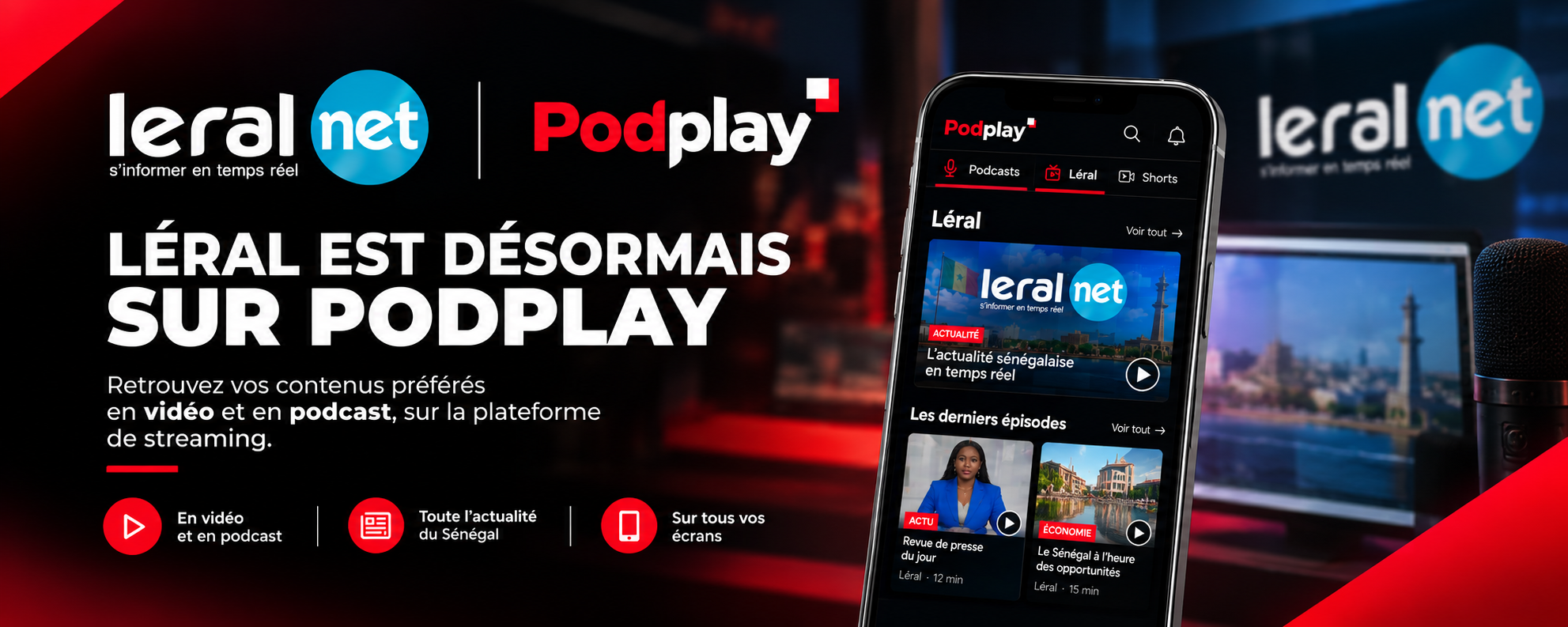 Léral désormais disponible sur Podplay : l’actualité sénégalaise accessible autrement