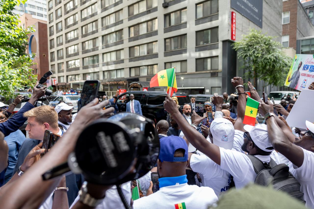 En images : l’accueil des Sénégalais de New York à Bassirou Diomaye Faye