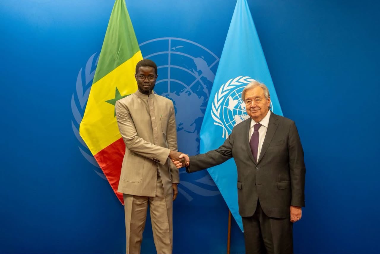 Diplomatie multilatérale et gouvernance onusienne : Bassirou Diomaye Faye s'entretient avec António Guterres à New York