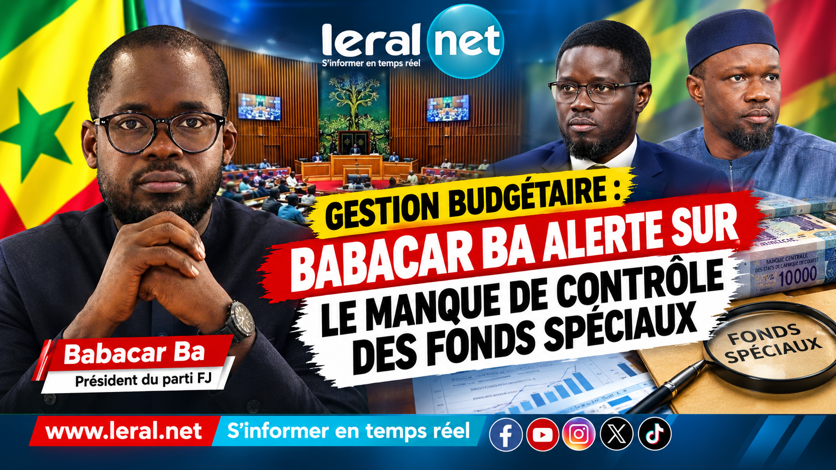 Gestion budgétaire: Babacar Ba alerte sur le manque de contrôle des fonds spéciaux