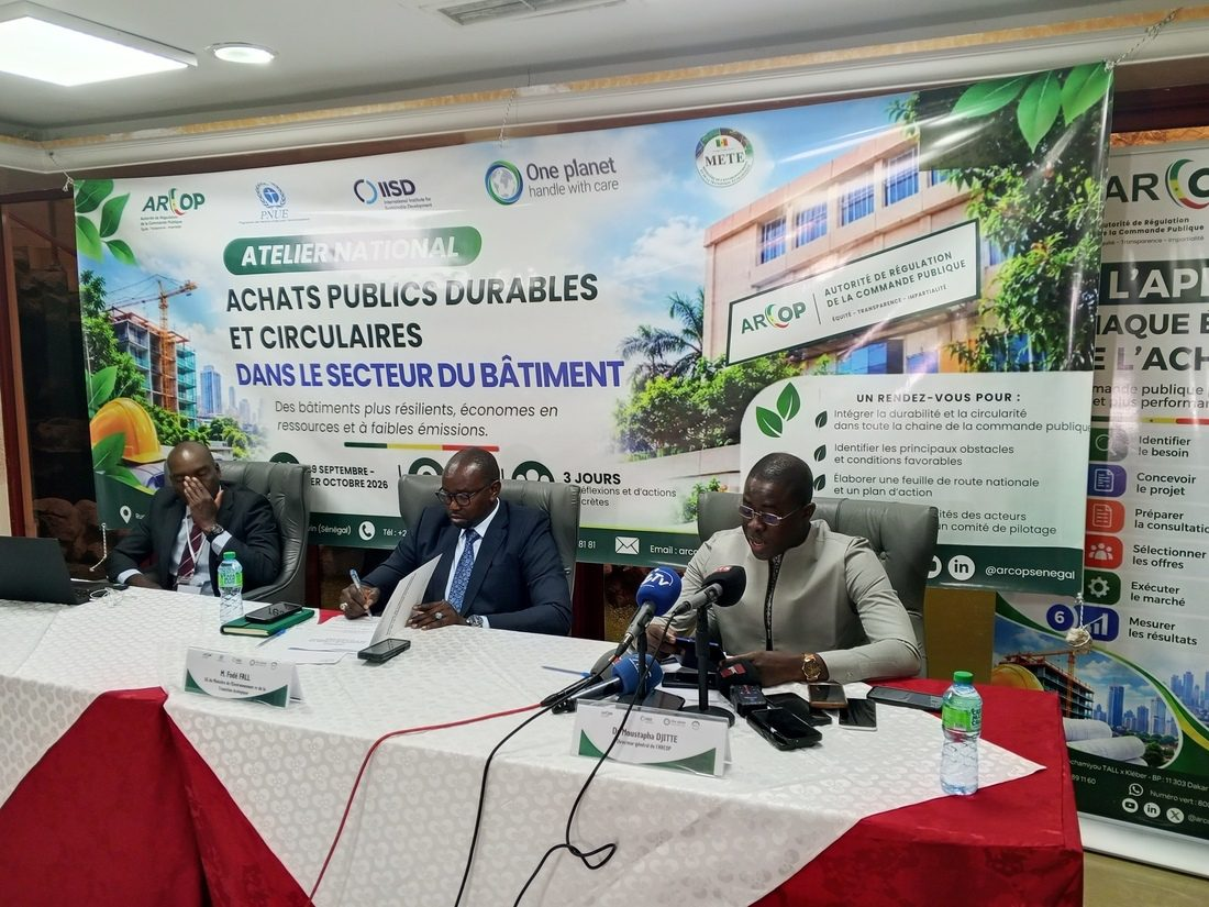 Le Sénégal se prépare à adopter une stratégie nationale des achats publics durables