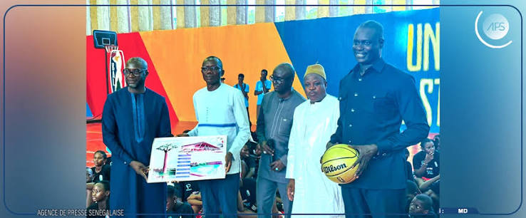 Saint-Louis : un terrain de basketball rénové inauguré à l'université Gaston Berger