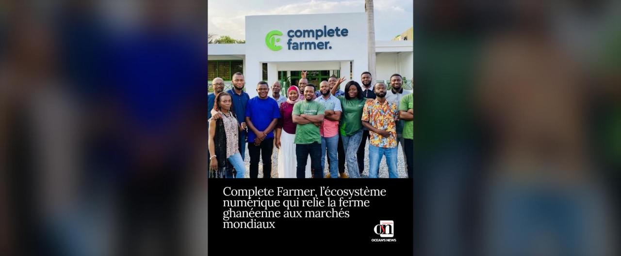 L'équipe de Complete Farmer, fondée par Desmond Koney (crédit : Ocean's News)