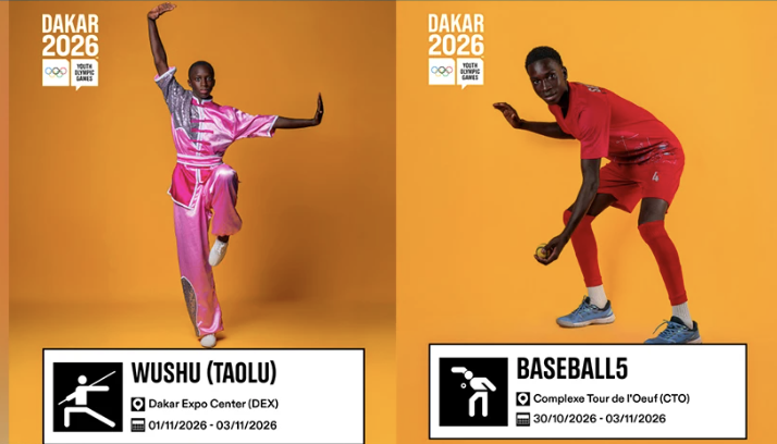 Baseball5 et wushu taolu, deux nouveautés au programme des JOJ Dakar 2026